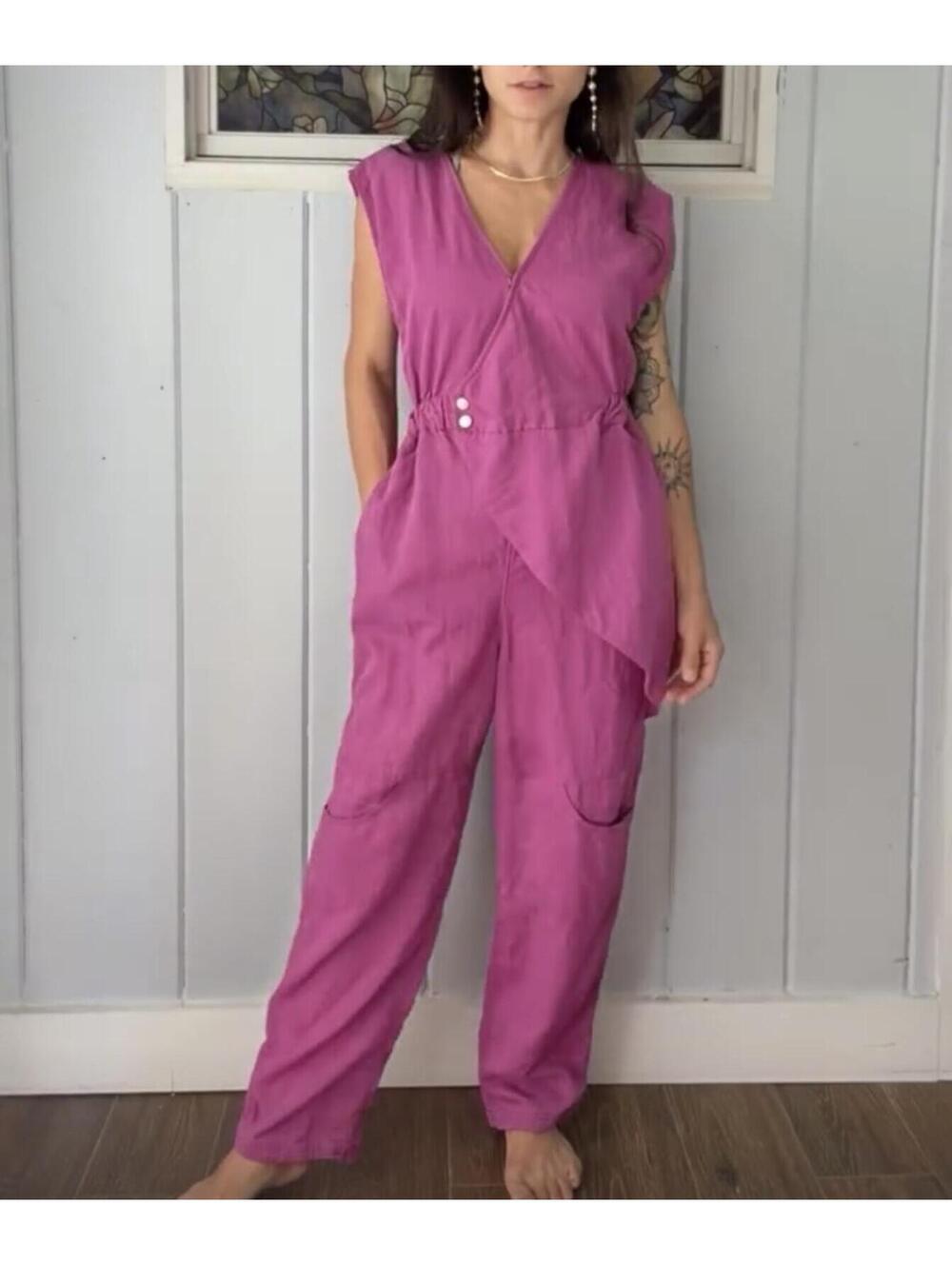 Free people Movement Purple Jumpsuit size xs
